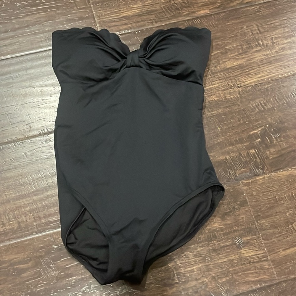 Kate spade black bathing one piece swimsuit sz M - Picture 1 of 5